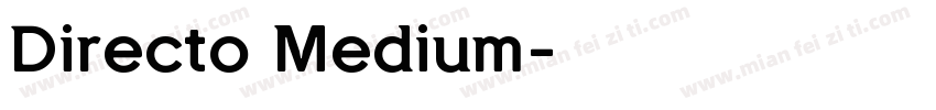 Directo Medium字体转换